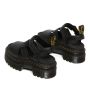 Dr. Martens Ricki Nappa Lux Leather 3-Strap Platform Sandals in Black