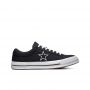 Converse One Star Ox Low Top in Black/White/White