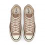 Converse Chuck 70 Washed Canvas High Top in Sepia Stone/Grey/Egret