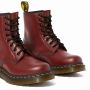 Dr. Martens 1460 Women's Smooth Leather Lace Up Boots in Cherry Red Smooth