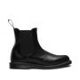 Dr. Martens Flora Women's Smooth Leather Chelsea Boots in Black Polished Smooth