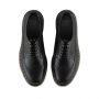 Dr. Martens 3989 Yellow Stitch Smooth Leather Brogue Shoes in Black Smooth
