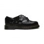 Dr. Martens Fulmar Smooth Leather Buckle Shoes in Black Polished Smooth