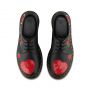 Dr. Martens 1461 Sequin Hearts in Black/Hearts Softy T/Sequin Patch
