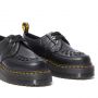 Dr. Martens Sidney Leather Creeper Platform Shoes in Black Polished Smooth