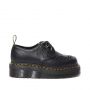 Dr. Martens Sidney Leather Creeper Platform Shoes in Black Polished Smooth