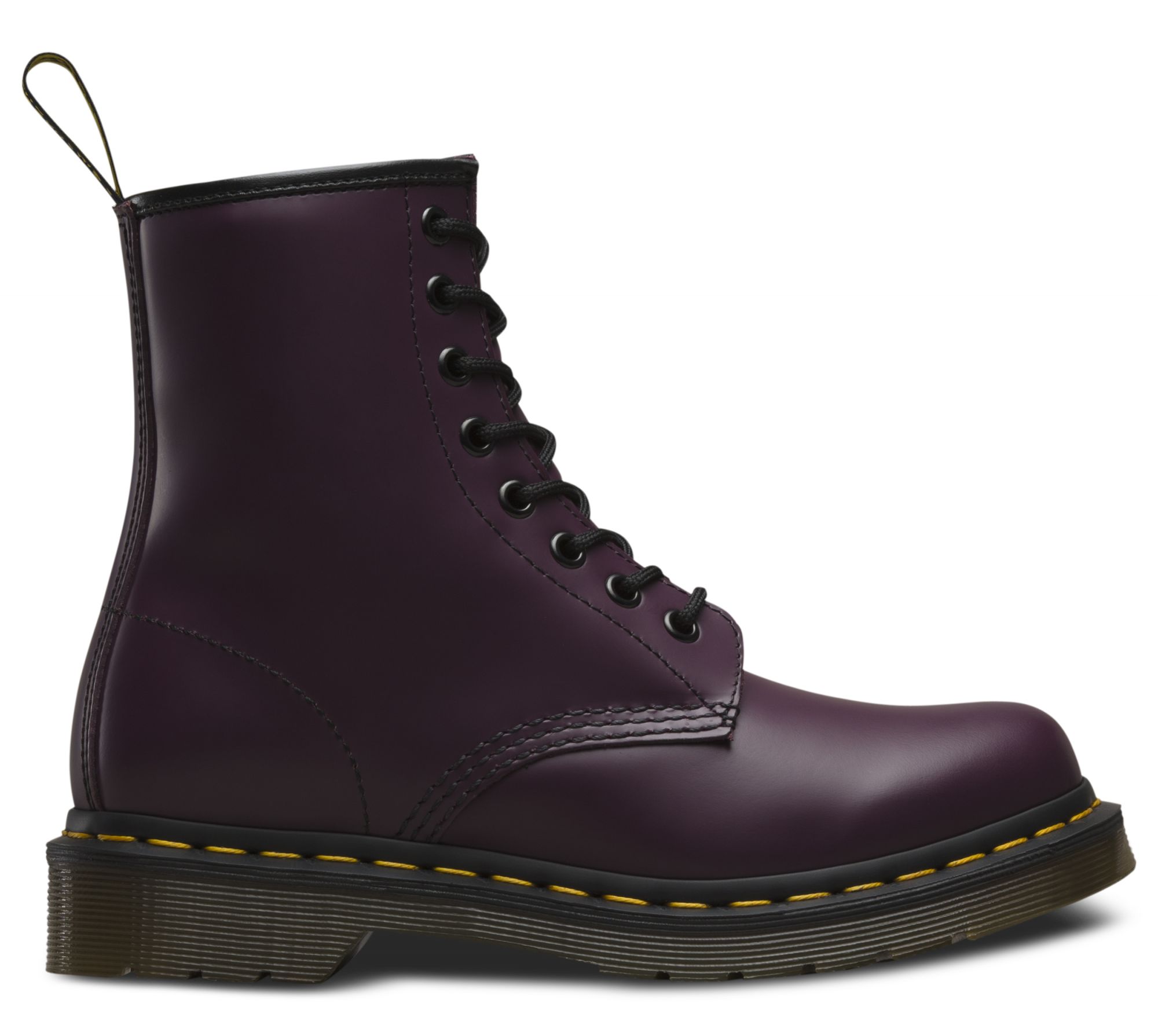 Dr. Martens 1460 Women's Smooth Leather Lace Up Boots in Purple Smooth ...