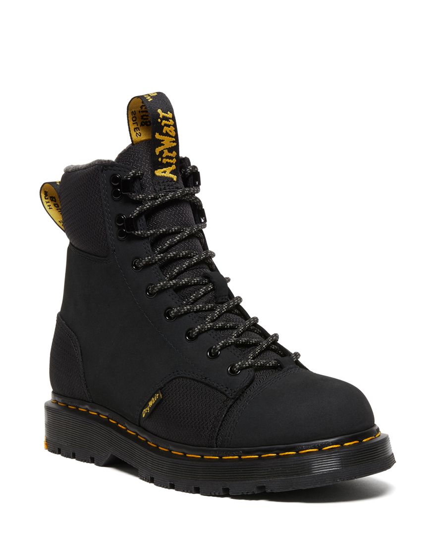 Dr. Martens 1460 Greasy Leather Lace Up Boots in Black Greasy | UJB Canada