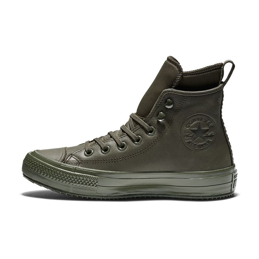 green waterproof converse