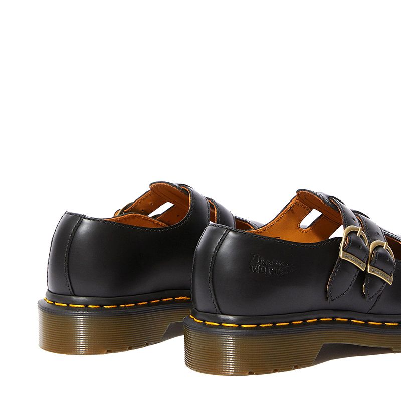 Dr. Martens 8065 Smooth Leather Mary Jane Shoes in Black Smooth | Dr ...