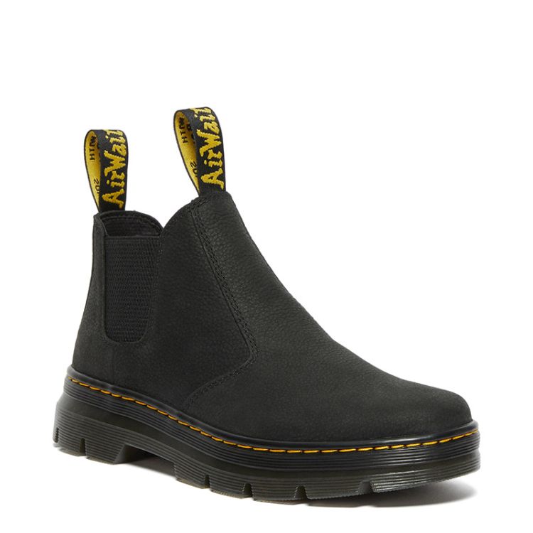 Dr. Martens Hardie II Leather Chelsea Work Boots in Black Union Jack Boots Canada