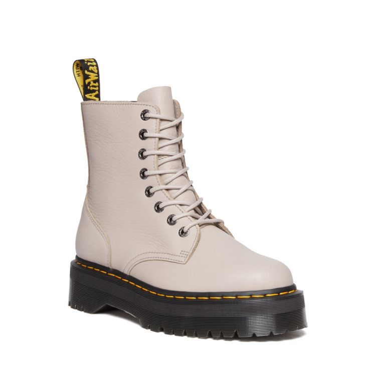 Dr. Martens Jadon III Boot Pisa Leather Platforms in Vintage Taupe Union Jack Boots Canada