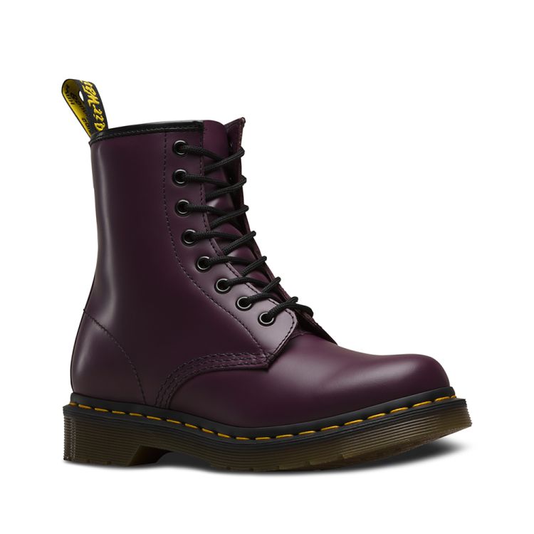 Dr. Martens 1460 Women's Smooth Leather Lace Up Boots in Purple Smooth ...