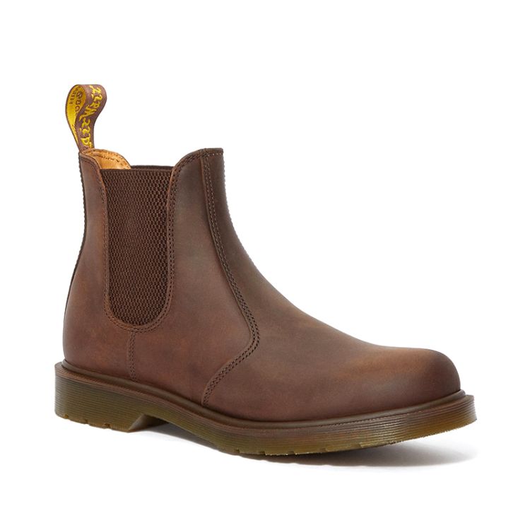 Dr. Martens 2976 Crazy Horse Leather Chelsea Boots in Gaucho Crazy ...