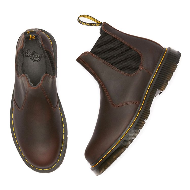 Dr. Martens 2976 DM S Wintergrip Chelsea Boots in Cocoa Snowplow Wp Union Jack Boots Canada